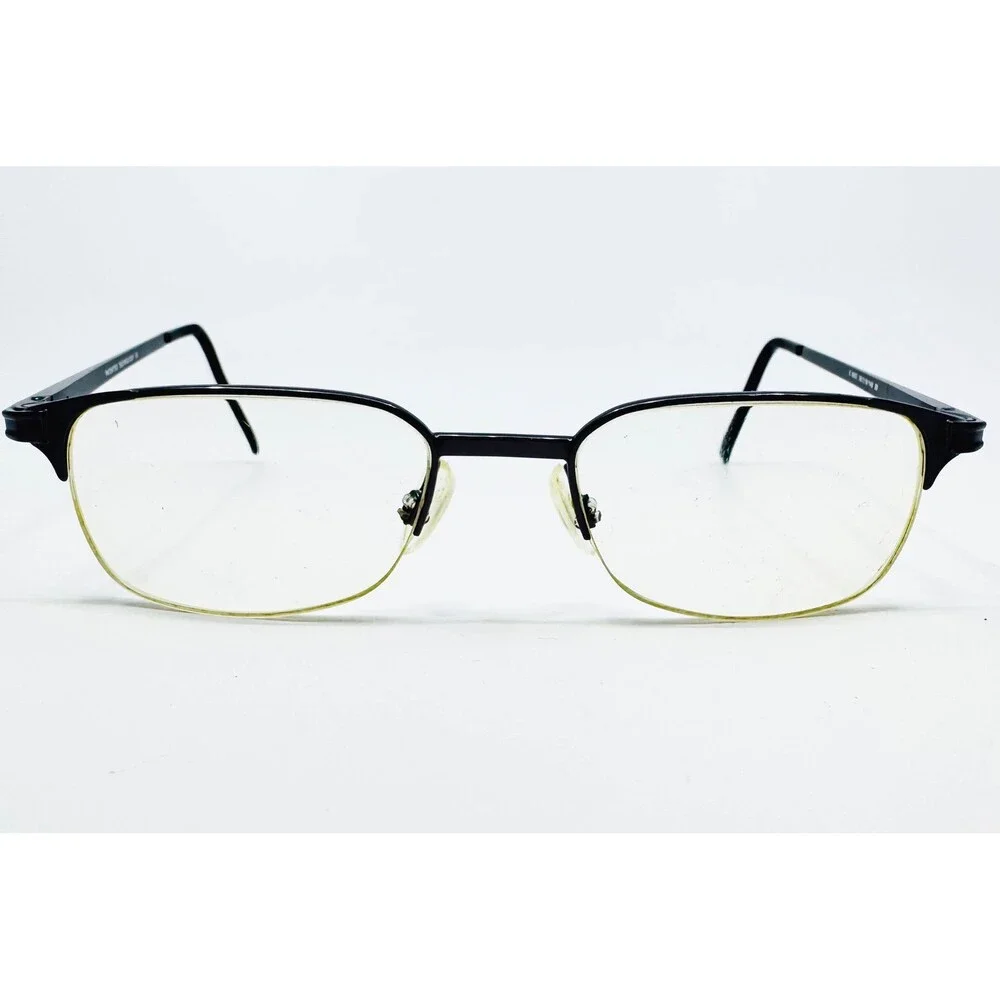 Patented Technology Eyeglasses Men Black C 5037 Semi Rimless 50-19-140
